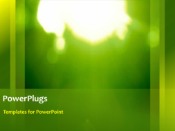 PowerPoint Template - Glowing nature background